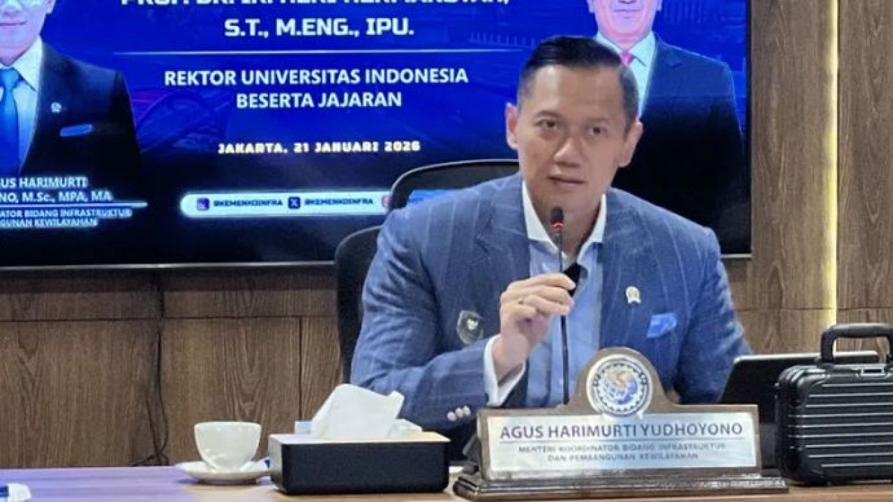 Menteri Koordinator Bidang Infrastruktur dan Pembangunan Kewilayahan Agus Harimurti Yudhoyono (AHY) (Isti)