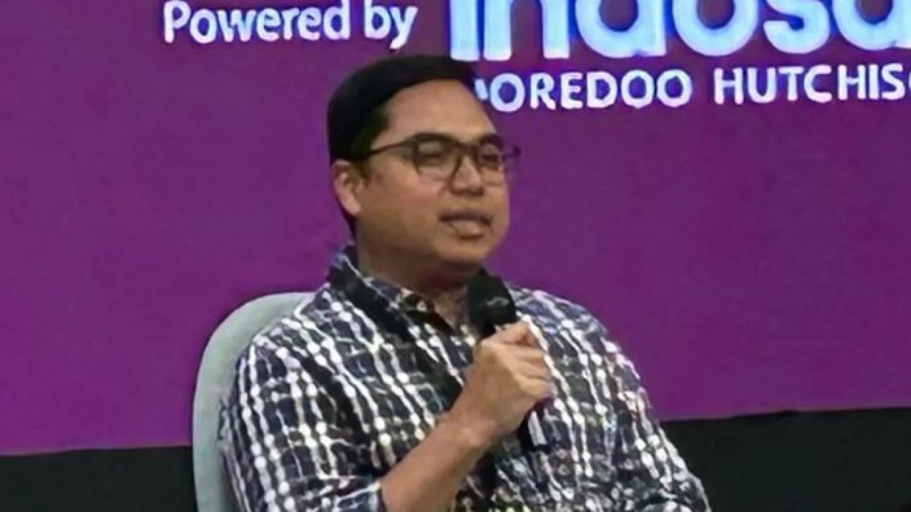 Deputi I Badan Komunikasi Pemerintah (Bakom) Fahd Pahdepie menjadi salah satu pembicara dalam (Antara)