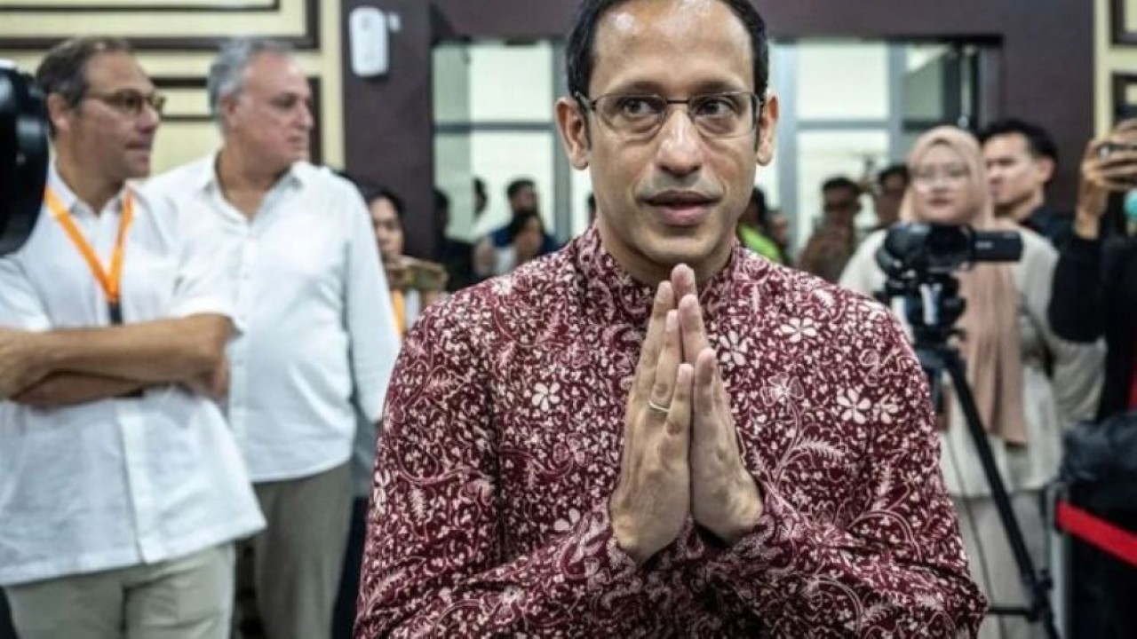 Terdakwa kasus dugaan korupsi pengadaan Chromebook dalam program digitalisasi pendidikan di Kemendikbudristek Nadiem Anwar Makarim bersiap mengikuti sidang putusan banding di Pengadilan Tinggi DKI Jakarta, Jakarta, Kamis (24/9/2026). (Foto: Antara)
