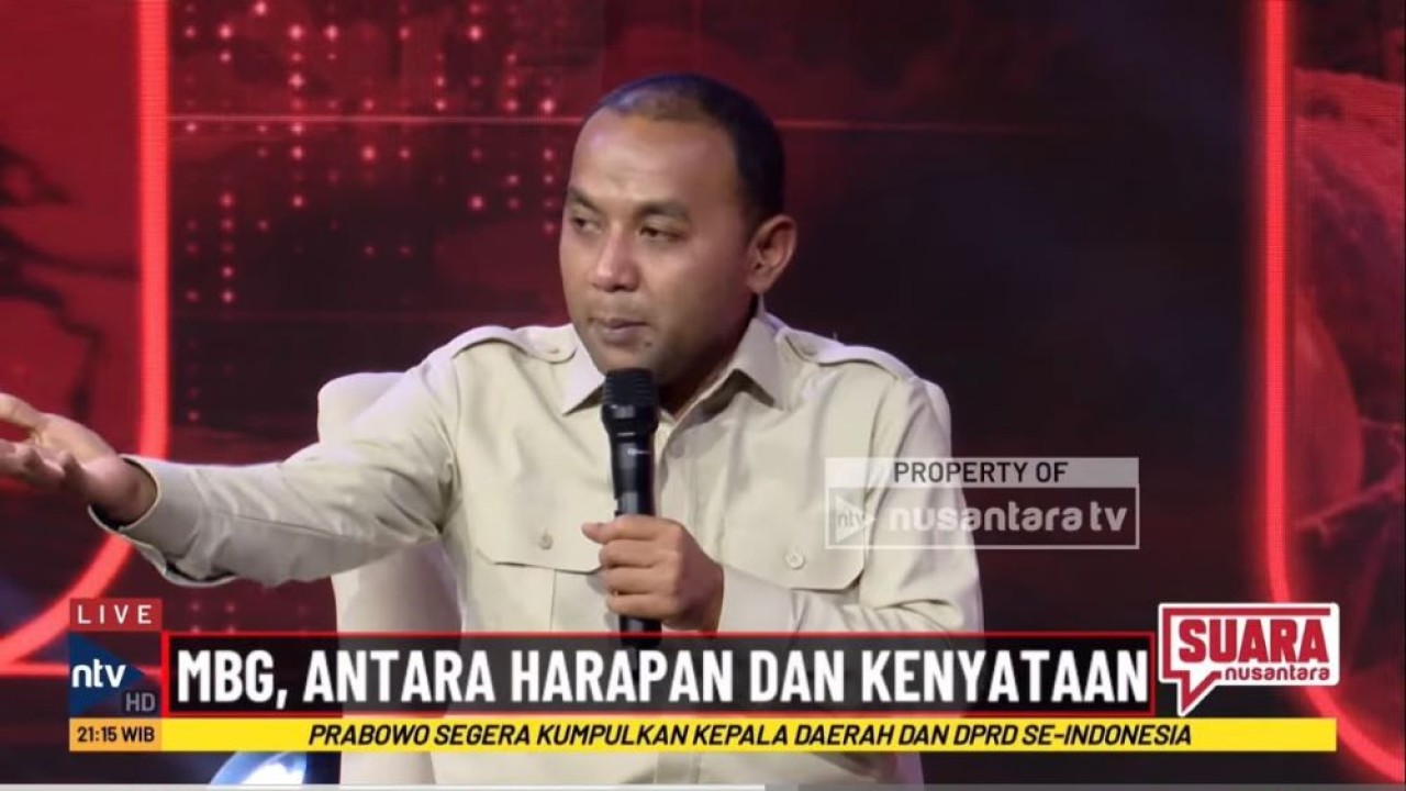 Tenaga Ahli Utama Badan Komunikasi Republik Indonesia (Bakom RI), Hariqo Wibawa Satria dalam program Suara Nusantara di Nusantara TV
