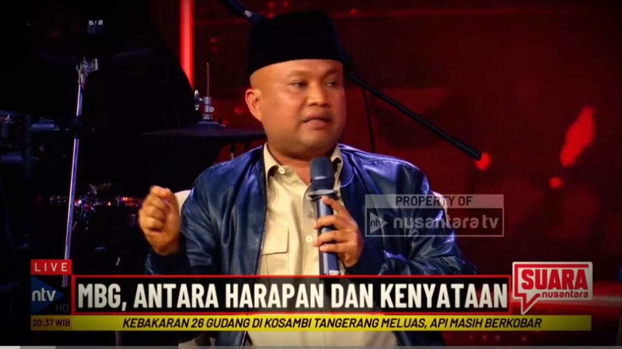 Juru Bicara Partai Gerindra Sugiat Santoso dalam program Suara Nusantara di Nusantara TV