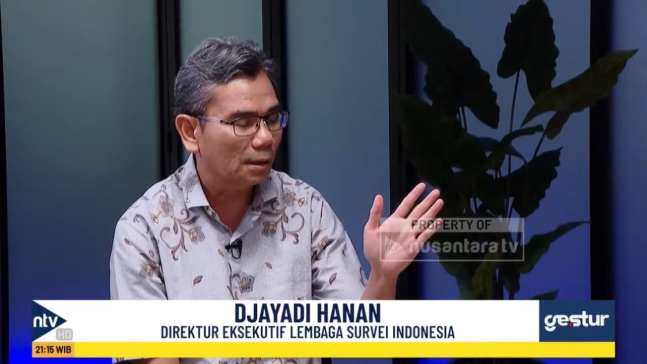 Direktur Eksekutif Lembaga Survei Indonesia, Djayadi Hanan dalam program GESTURE di Nusantara TV