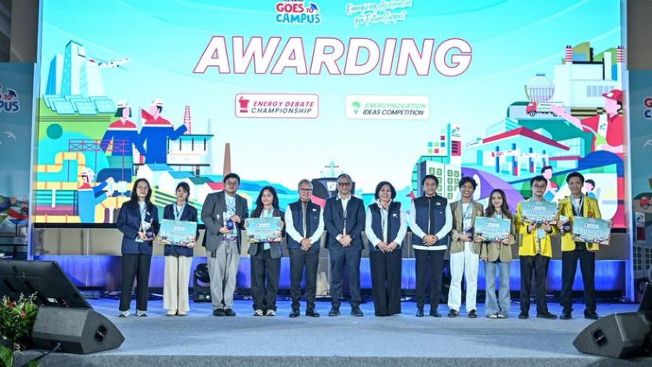 PT Pertamina (Persero) secara resmi mengumumkan para pemenang Energy Debate Championship (EDC) dan Energynovation Ideas Competition (EIC), dua kompetisi nasional dalam rangkaian program Pertamina Goes to Campus (PGTC) 2026. Pengumuman para juara dilakukan dalam acara Grand Final dan Awarding PGTC 2026 yang digelar di Auditorium MyPertamina, Universitas Pertamina, Jakarta pada 23 September 2026. (DOK PERTAMINA)