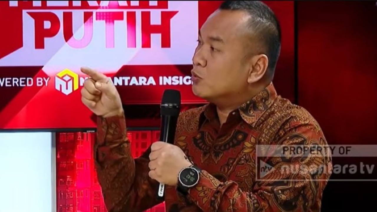 Mantan penyidik Komisi Pemberantasan Korupsi (KPK), Praswad Nugraha dalam program dialog Merah Putih "Merampas Aset, Menjerat Siapa?" di Nusantara TV, 4 September 2026 yang dipandu host Muhammad Irsal.