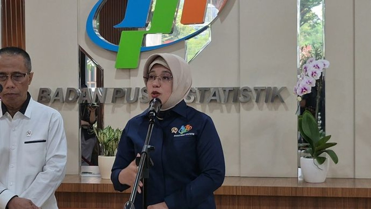 Kepala Badan Pusat Statistik (BPS) Amalia Adininggar Widyasanti (Ntvnews.id-Muslimin Trisyuliono)