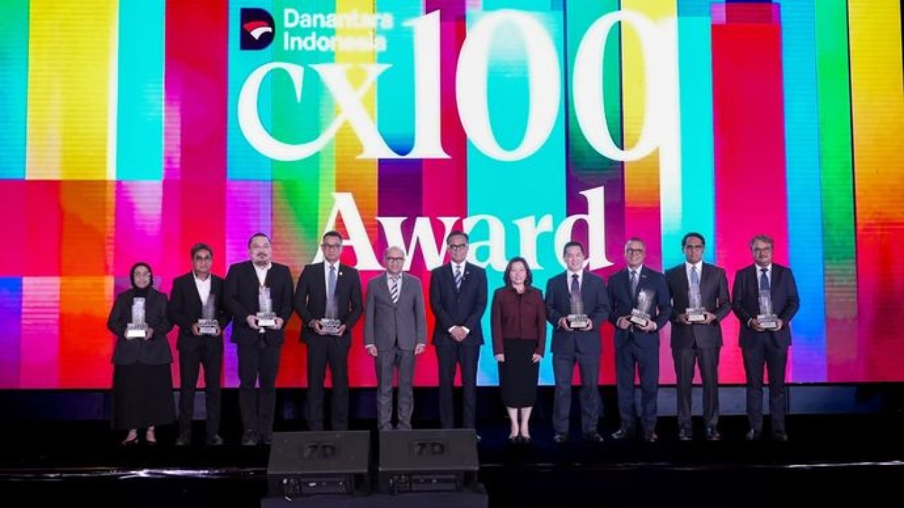 Danantara Indonesia mengumumkan Grand Champion, delapan Sector Champions, dan daftar peringkat Top 100 dalam Danantara Indonesia CX100 Award 2026.