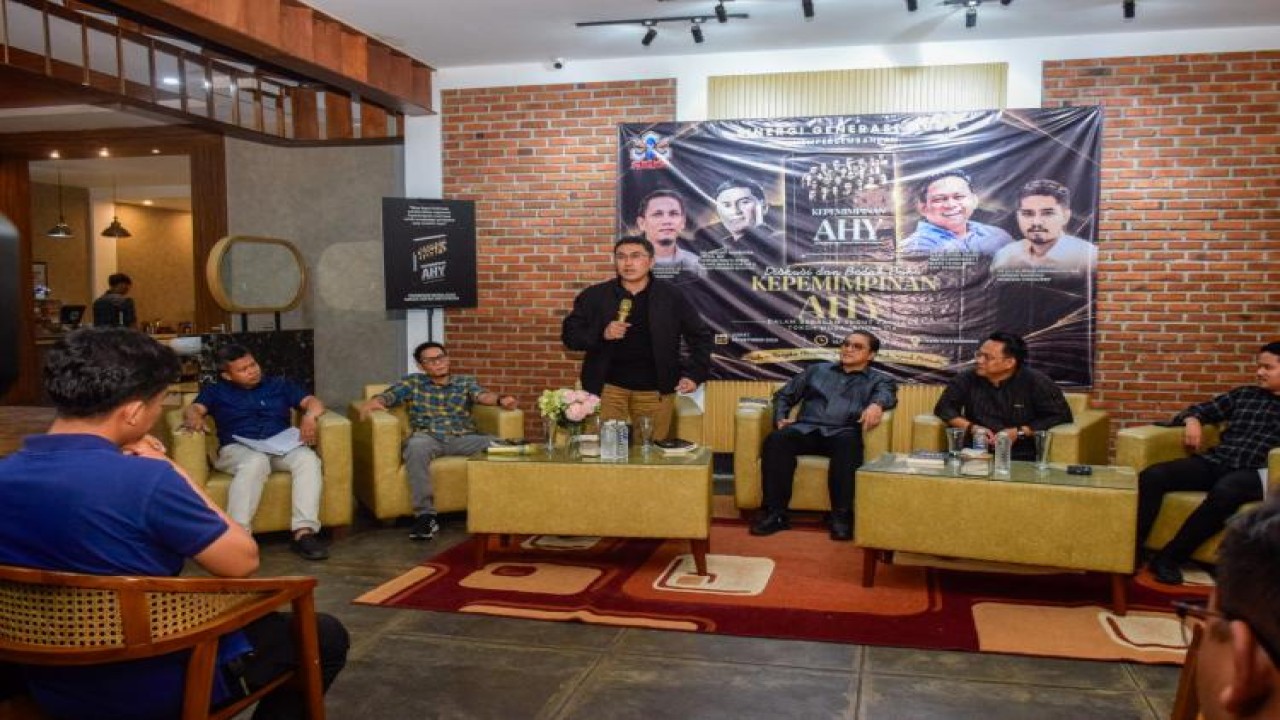 Diskusi dan bedah buku kepemimpinan AHY di Kabupaten Bandung pada Jumat (30/10/2026).