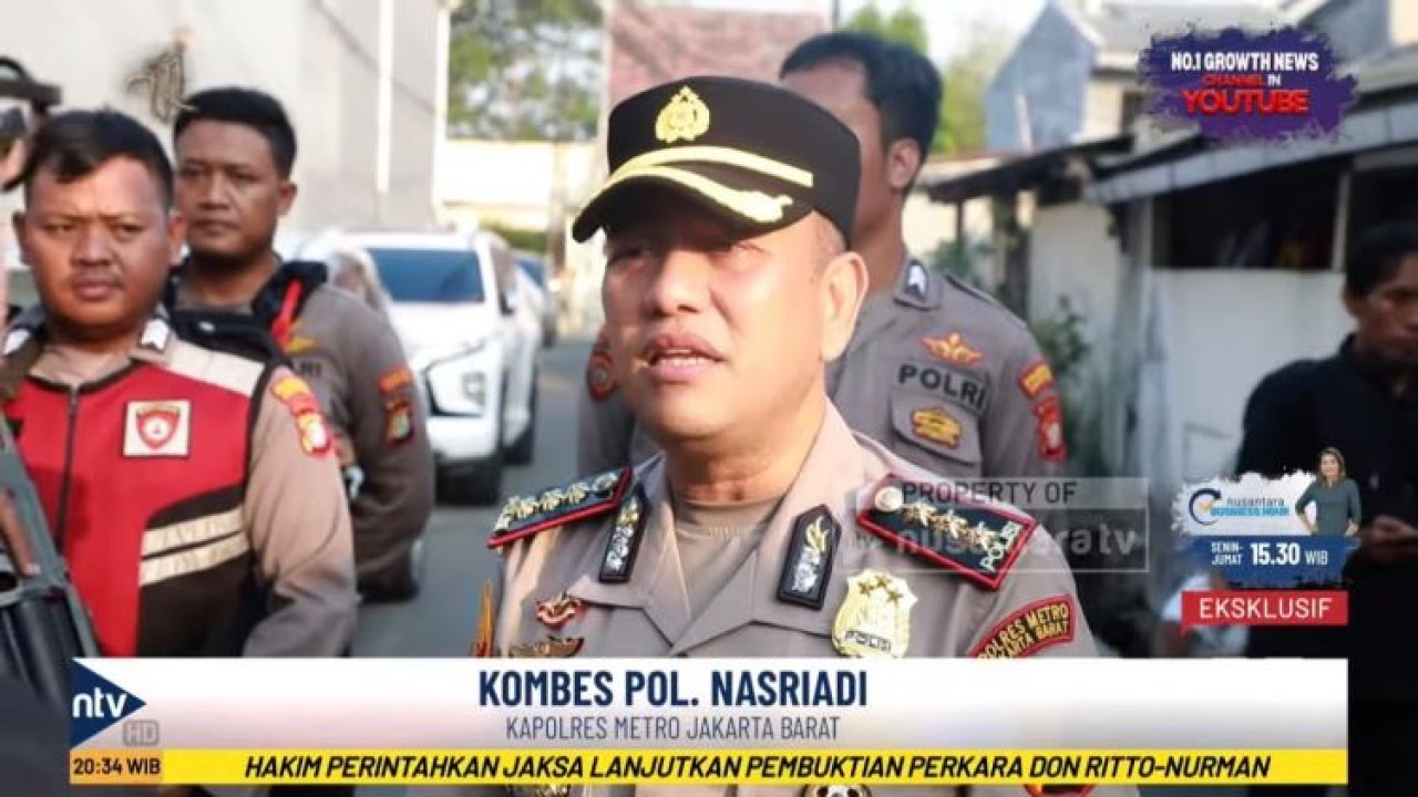 Kapolres Jakarta Barat Kombes. Pol. Nasriadi dalam program ABRAHAM  di Nusantara TV