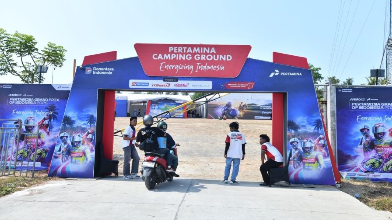 Pertamina menghadirkan camping ground untuk pertama kalinya di kawasan Pertamina Mandalika International Circuit, Lombok, Nusa Tenggara Barat (NTB). (Foto: Dok/ Istimewa/Pertamina)