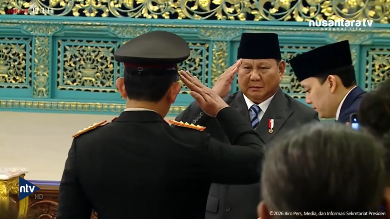 Presiden Republik Indonesia Prabowo Subianto melakukan reshuffle Kabinet Merah Putih di Kompleks Istana Kepresidenan, Jakarta, Kamis (1/10/2026).