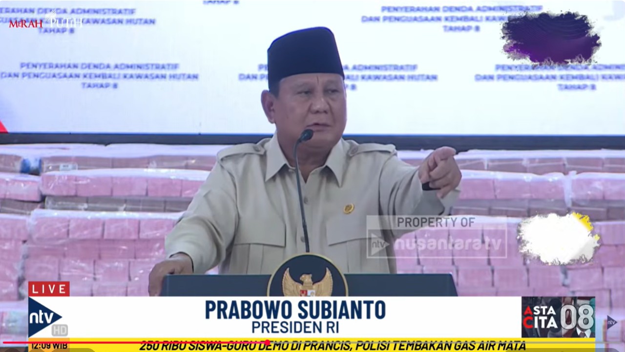 Presiden Prabowo Subianto meminta Polisi Kehutanan ditambah hingga 70.000 personel