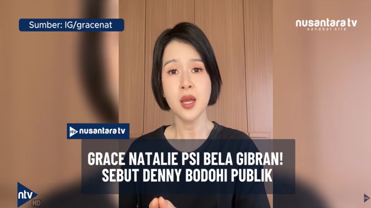 Sekretaris Dewan Pembina Partai Solidaritas Indonesia (PSI) Grace Natalie