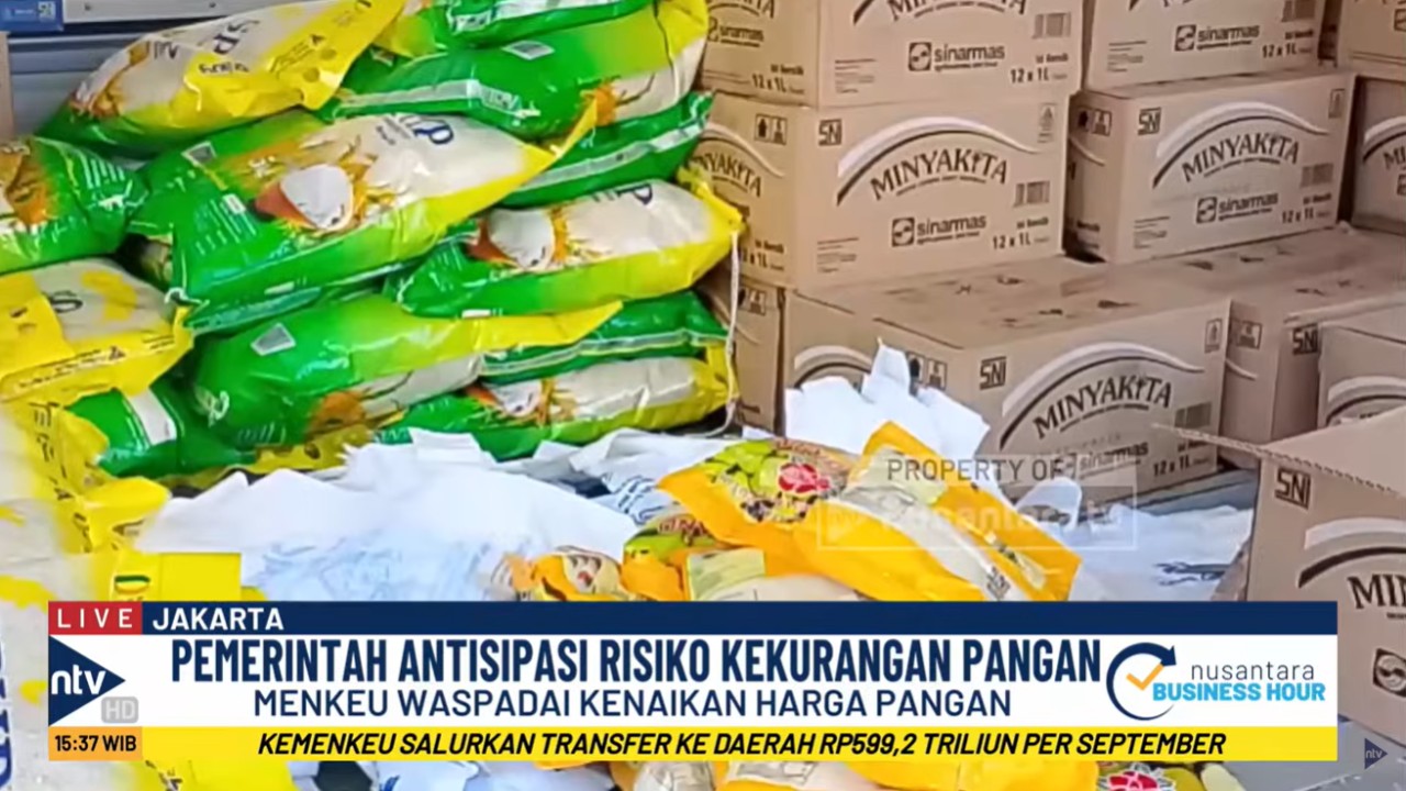 Menteri Keuangan Suahasil Nazara mewanti-wanti kenaikan harga pangan seiring ancaman Elnino dan kekeringan.