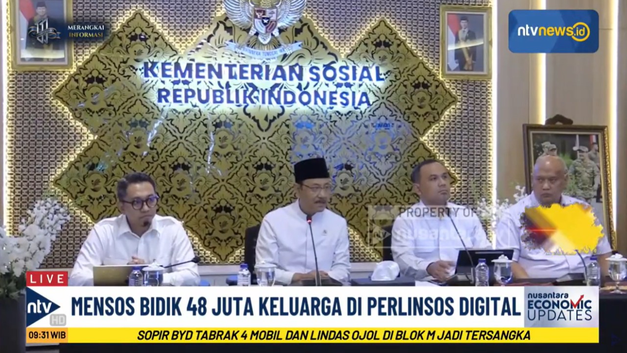 Menteri Sosial Saifullah Yusuf menargetkan 48 juta keluarga terdaftar dalam Perlinsos Digital hingga akhir 2026.