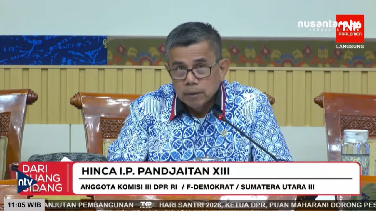 Anggota Komisi III DPR Hinca Pandjaitan