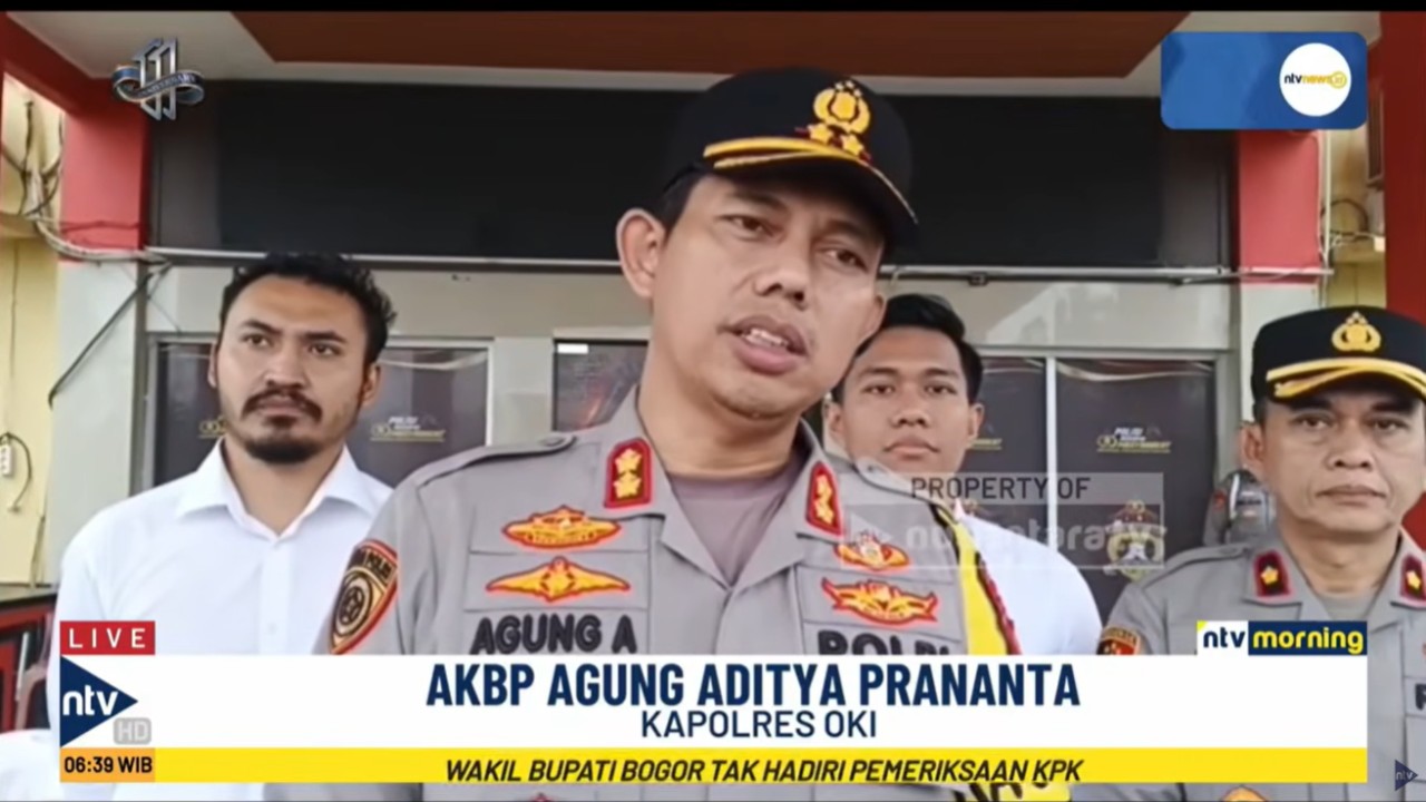 Kapolres Ogan Komering Ilir, AKBP Agung Aditya Prananta.